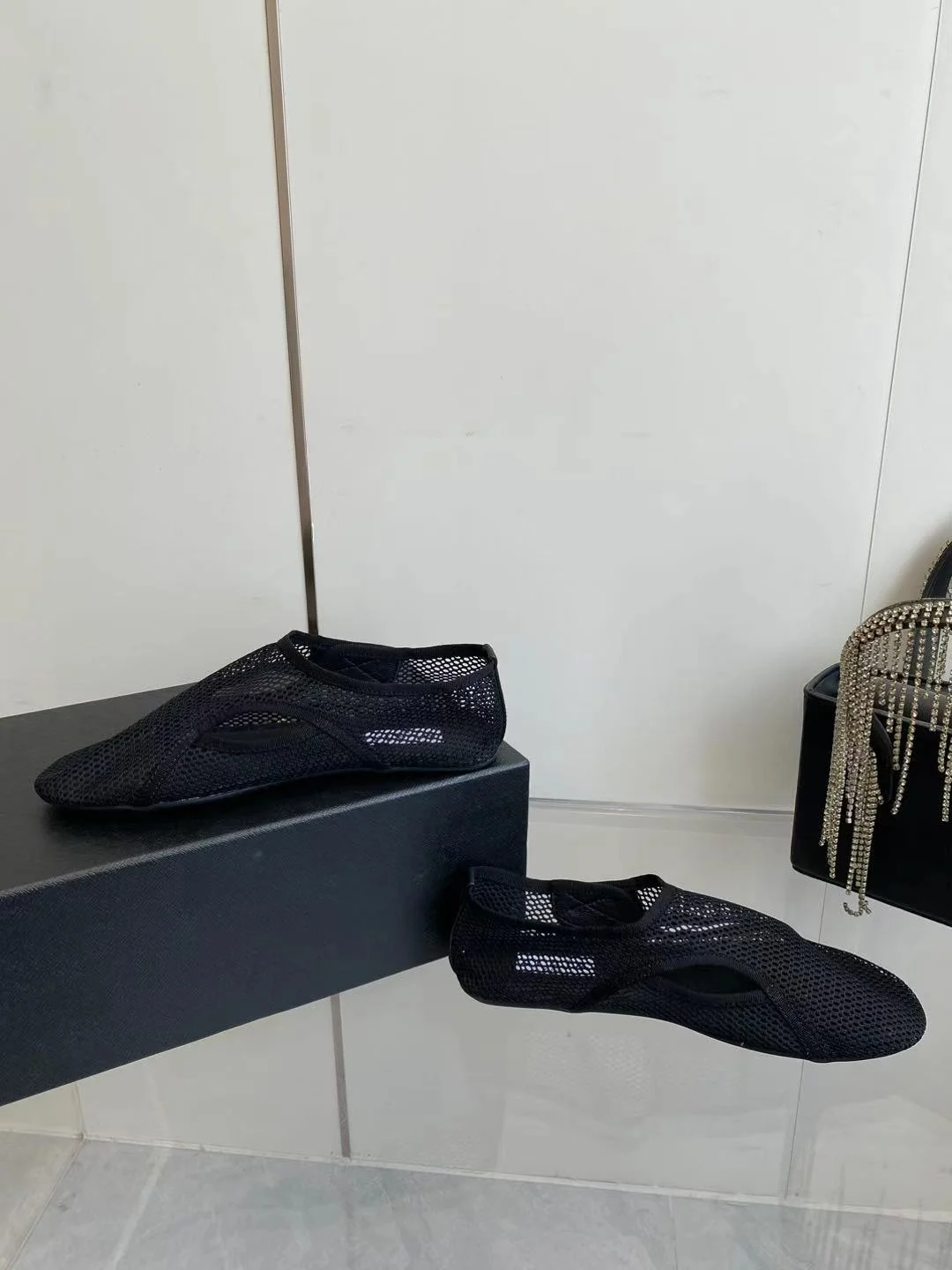 ALAIA Flats Woven Fabric Black EU35-39 D1202609110510 - Image 8