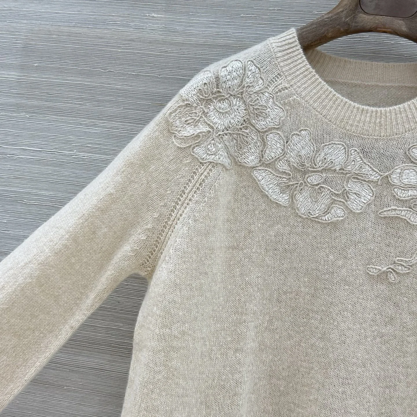 ALAIA Sweaters Cashmere Beige-White S-L D75202609061157 - Image 3