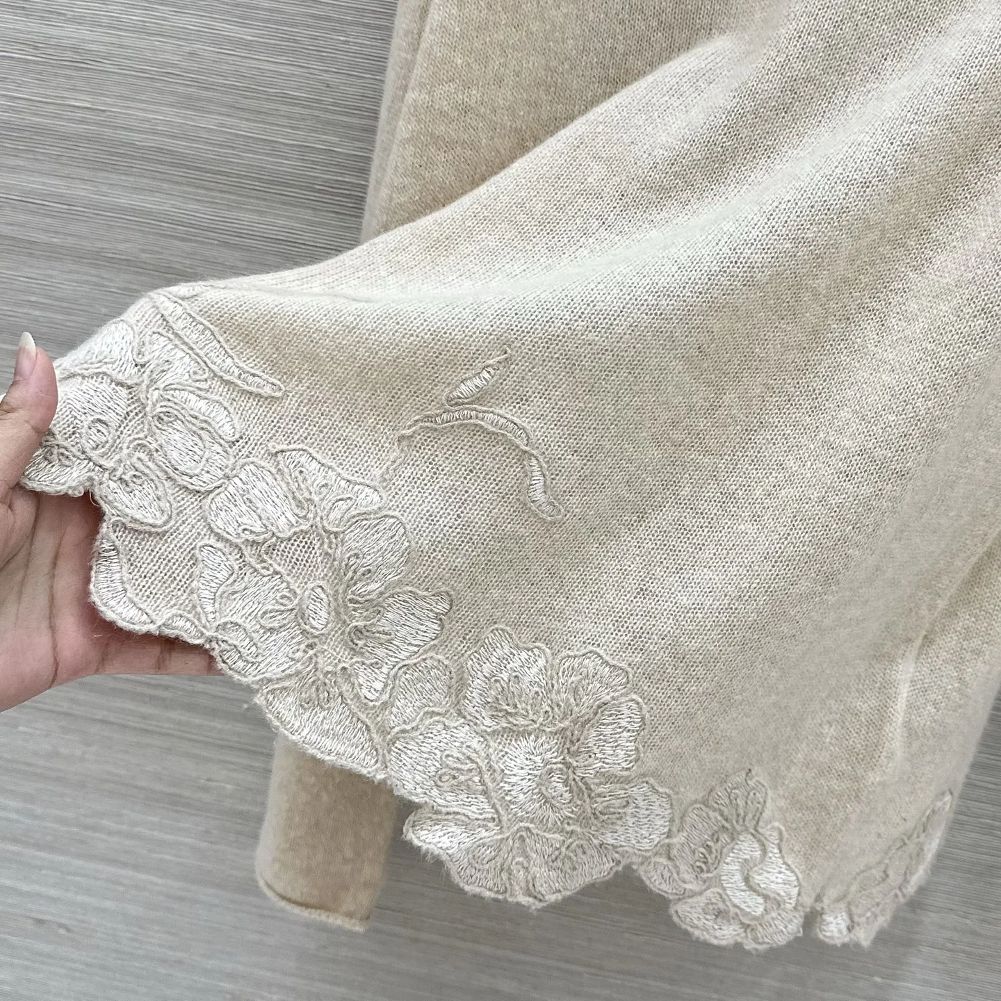 ALAIA Sweaters Cashmere Beige-White S-L D75202609061157 - Image 7
