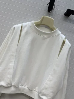 Alternative view of ALAIA Sweaters Fleece White S-L B70202609062707