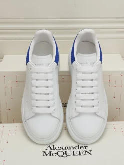 Alternative view of ALEXANDER MCQUEEN Sneakers Calf Leather White-Blue EU35-44 B60202609111945