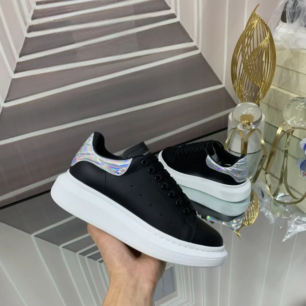 ALEXANDER MCQUEEN Sneakers Leather Black-White EU34-46 B60202609111940 - Image 3