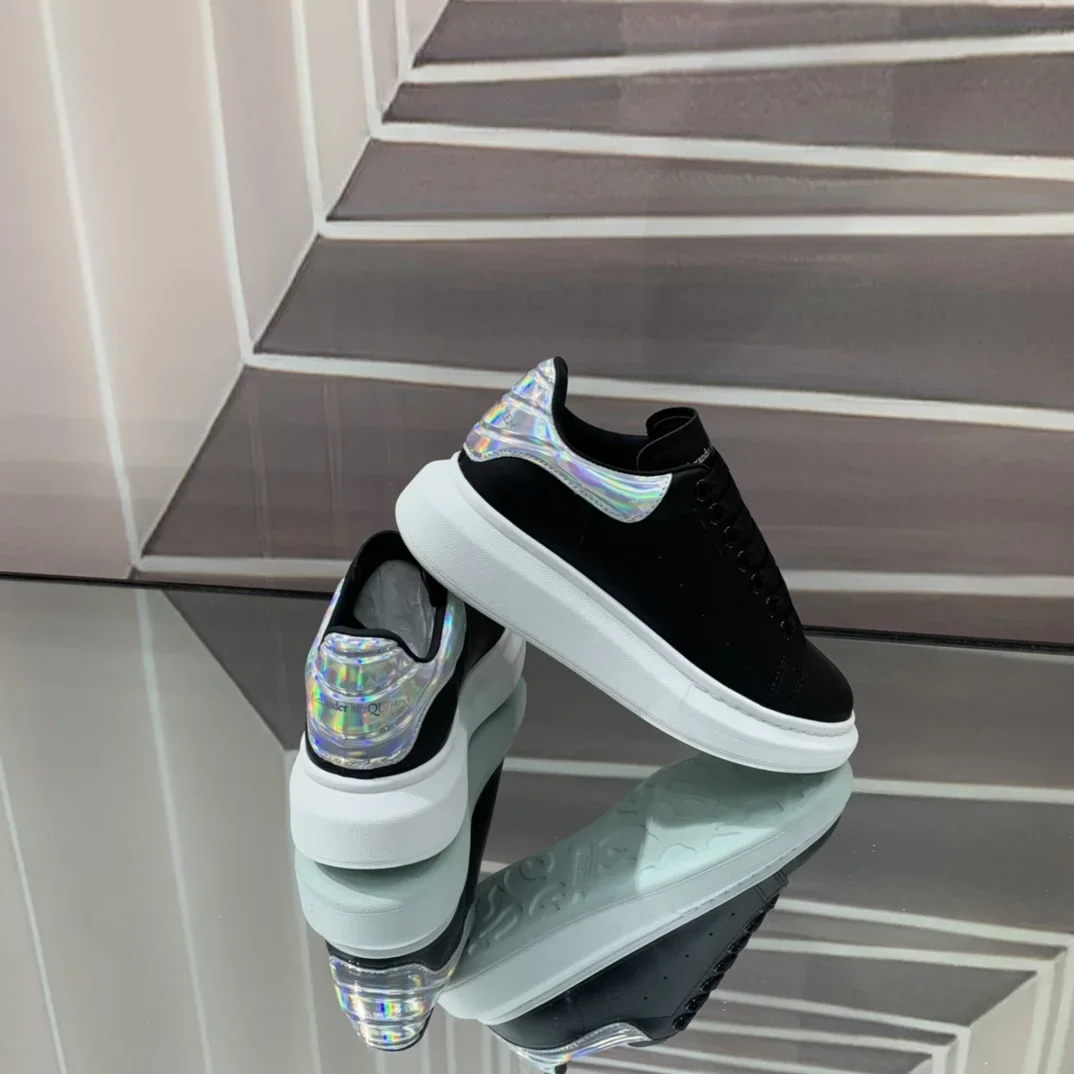 ALEXANDER MCQUEEN Sneakers Leather Black-White EU34-46 B60202609111940 - Image 5
