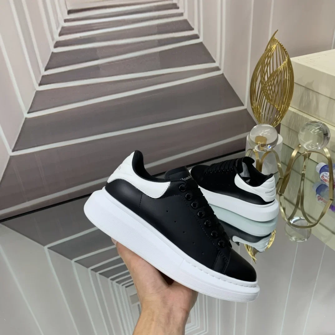 ALEXANDER MCQUEEN Sneakers Leather Black-White EU34-46 B60202609111941 - Image 3
