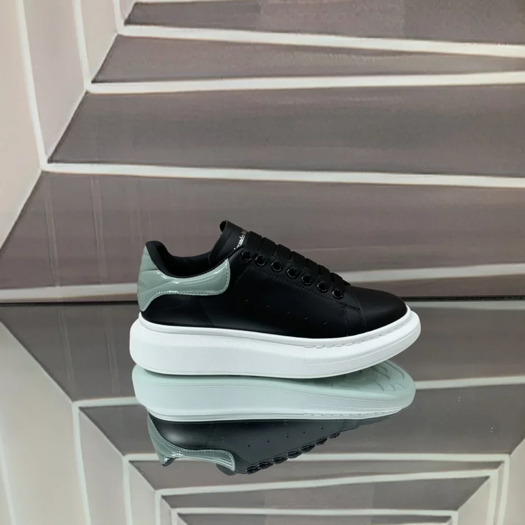 ALEXANDER MCQUEEN Sneakers Leather Black-White EU34-46 B60202609111942 - Image 4