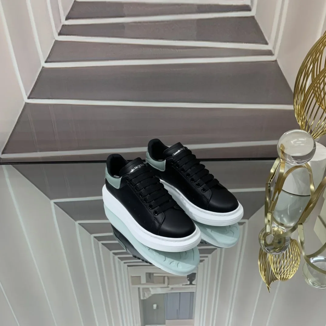 ALEXANDER MCQUEEN Sneakers Leather Black-White EU34-46 B60202609111942 - Image 5