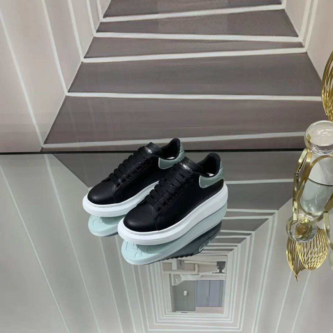 ALEXANDER MCQUEEN Sneakers Leather Black-White EU34-46 B60202609111942 - Image 7