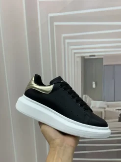 ALEXANDER MCQUEEN Sneakers Leather Black-White-Gold EU34-46 B60202609111935