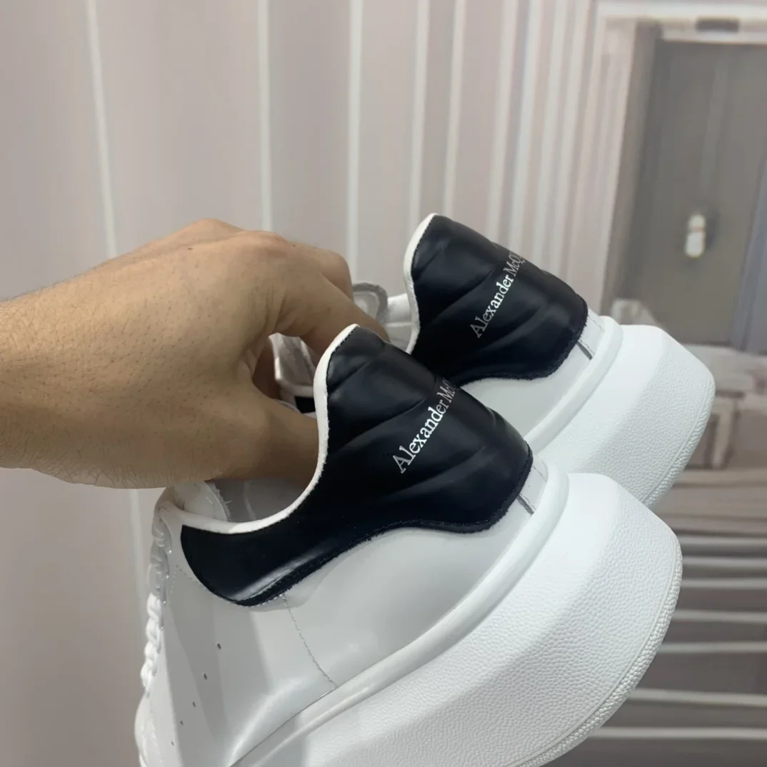 ALEXANDER MCQUEEN Sneakers Leather White-Black EU34-46 B60202609111944 - Image 3