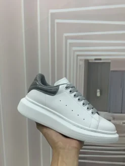 Alternative view of ALEXANDER MCQUEEN Sneakers Leather White-Grey EU34-46 B60202609111957