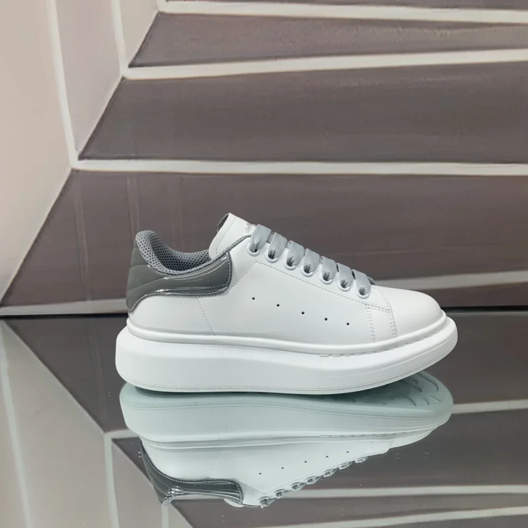 ALEXANDER MCQUEEN Sneakers Leather White-Grey EU34-46 B60202609111957 - Image 4