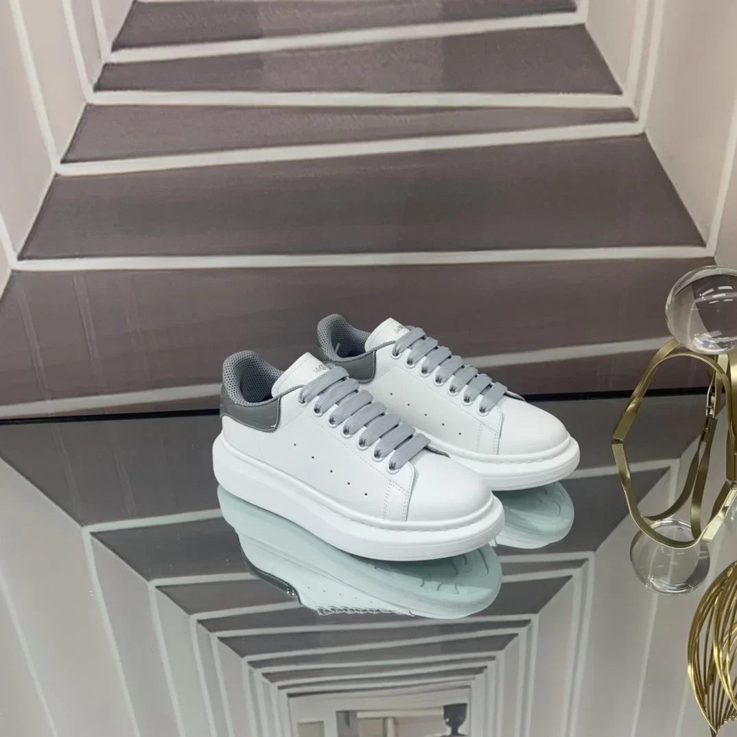 ALEXANDER MCQUEEN Sneakers Leather White-Grey EU34-46 B60202609111957 - Image 5