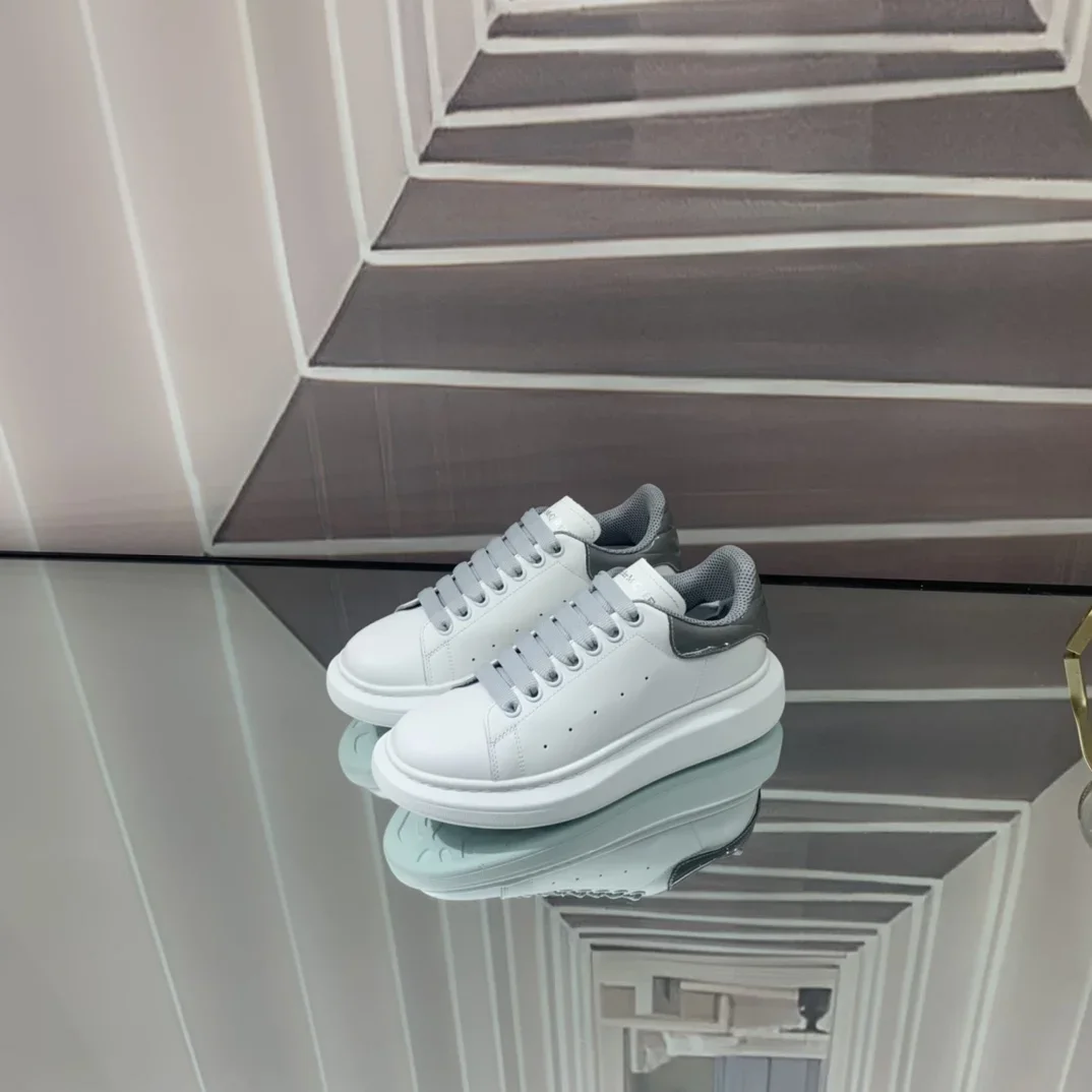 ALEXANDER MCQUEEN Sneakers Leather White-Grey EU34-46 B60202609111957 - Image 7