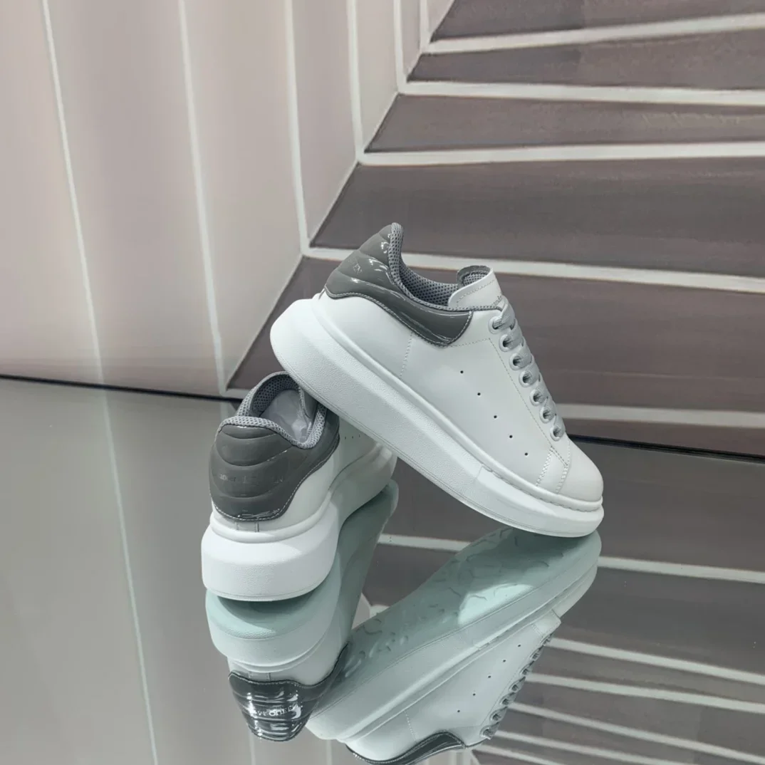 ALEXANDER MCQUEEN Sneakers Leather White-Grey EU34-46 B60202609111957 - Image 9