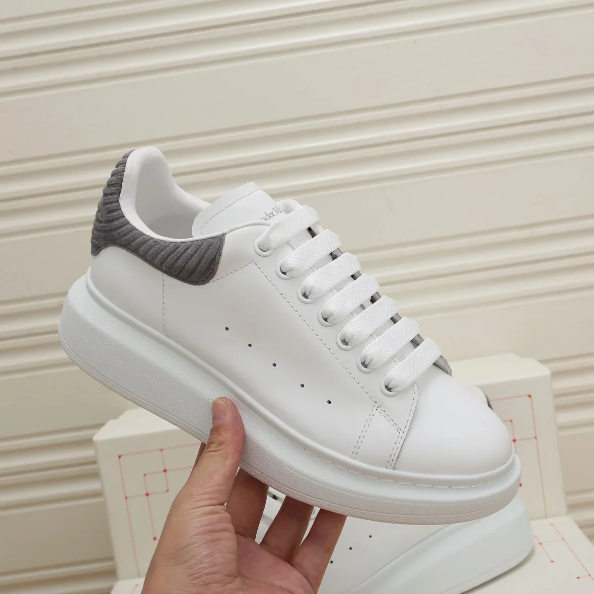 ALEXANDER MCQUEEN Sneakers Leather White-Grey EU35-44 B60202609111956 - Image 2