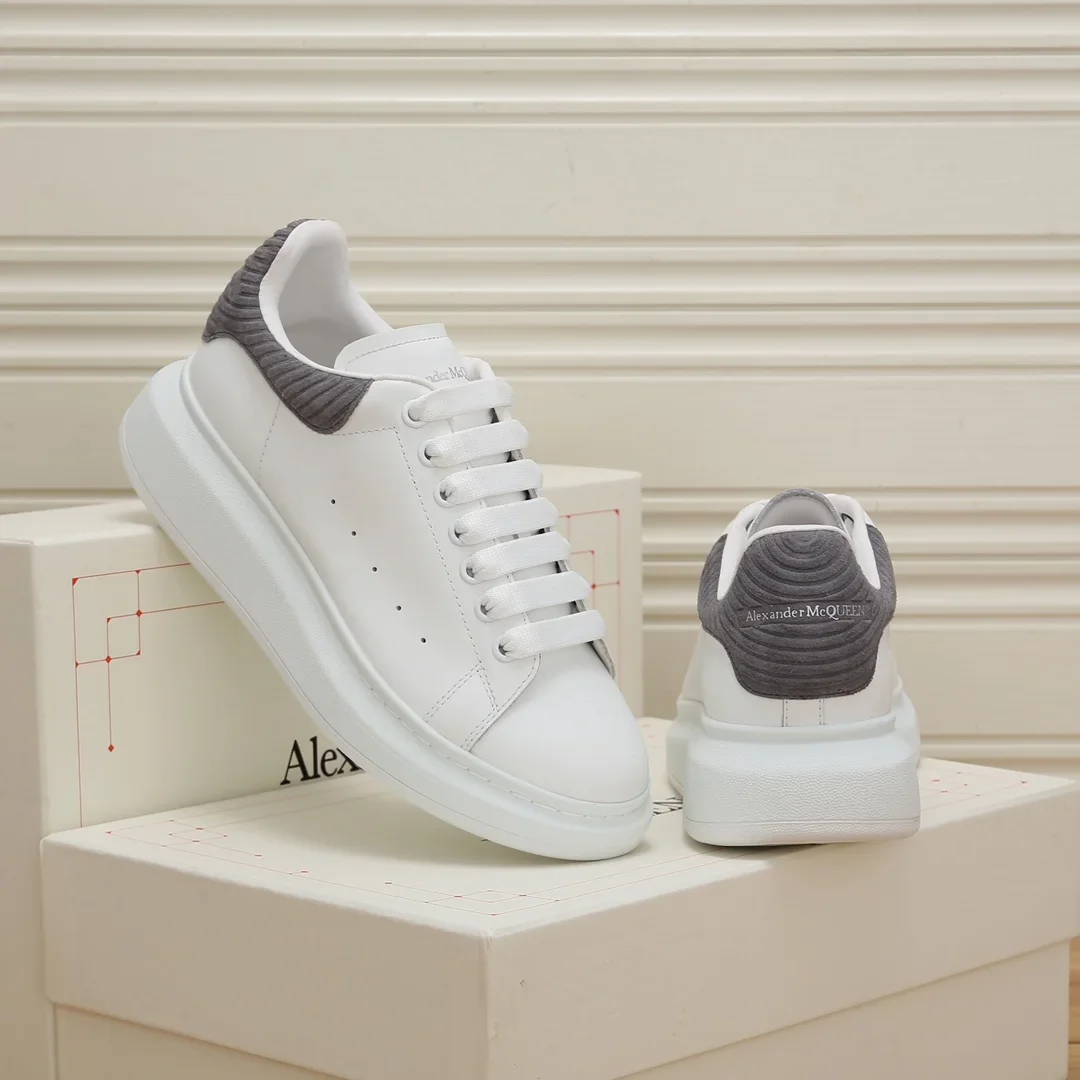 ALEXANDER MCQUEEN Sneakers Leather White-Grey EU35-44 B60202609111956 - Image 8