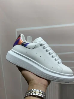 ALEXANDER MCQUEEN Sneakers Leather White-Multicolor EUWomen 34-41 _ Men 38-46 B60202609111936