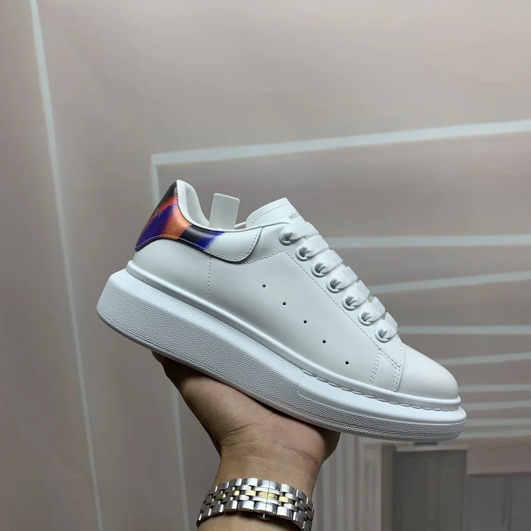 ALEXANDER MCQUEEN Sneakers Leather White-Multicolor EUWomen 34-41 _ Men 38-46 B60202609111936