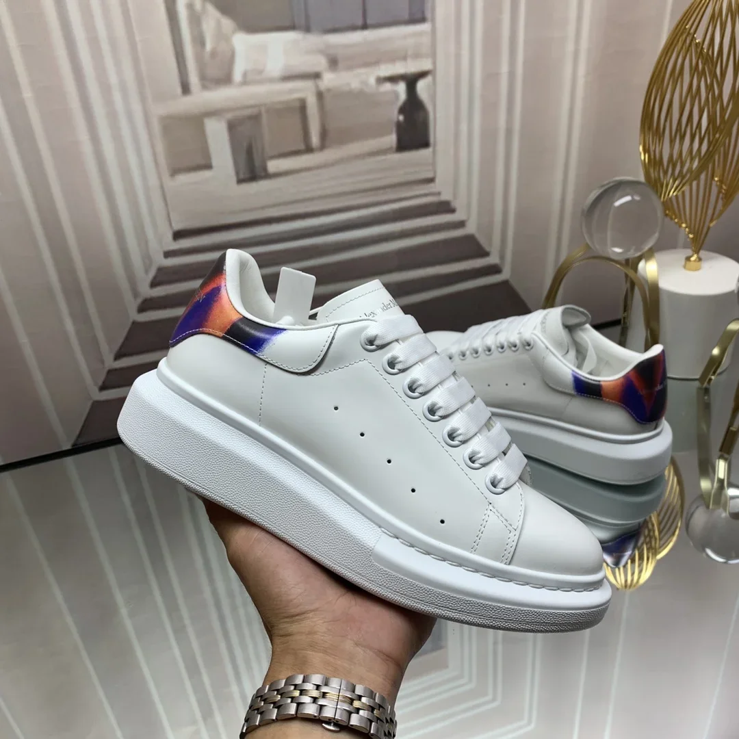 ALEXANDER MCQUEEN Sneakers Leather White-Multicolor EUWomen 34-41 _ Men 38-46 B60202609111936 - Image 2