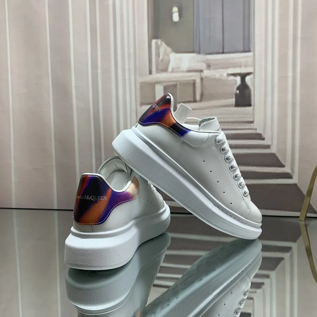 ALEXANDER MCQUEEN Sneakers Leather White-Multicolor EUWomen 34-41 _ Men 38-46 B60202609111936 - Image 3