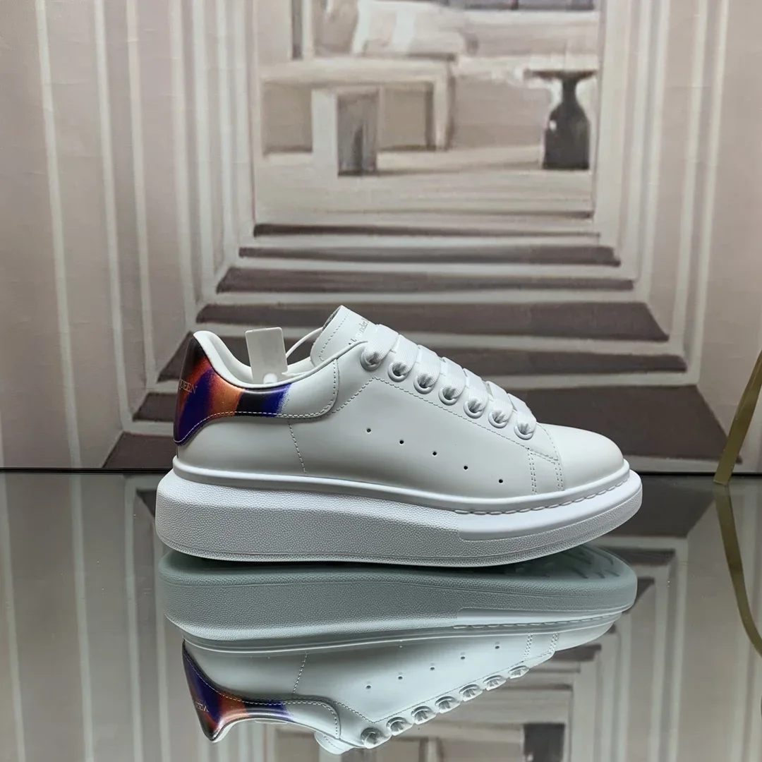 ALEXANDER MCQUEEN Sneakers Leather White-Multicolor EUWomen 34-41 _ Men 38-46 B60202609111936 - Image 4