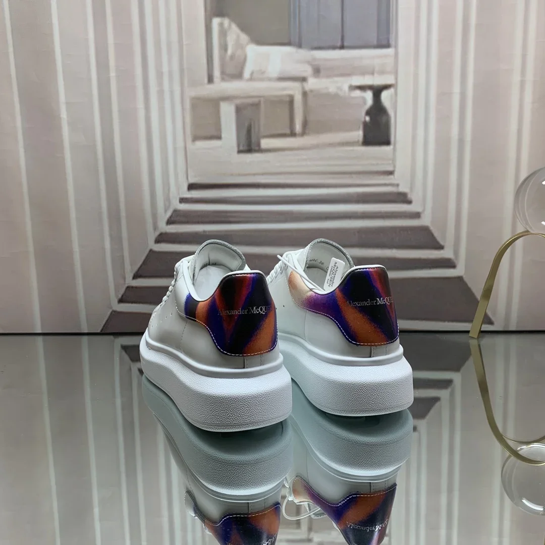 ALEXANDER MCQUEEN Sneakers Leather White-Multicolor EUWomen 34-41 _ Men 38-46 B60202609111936 - Image 5