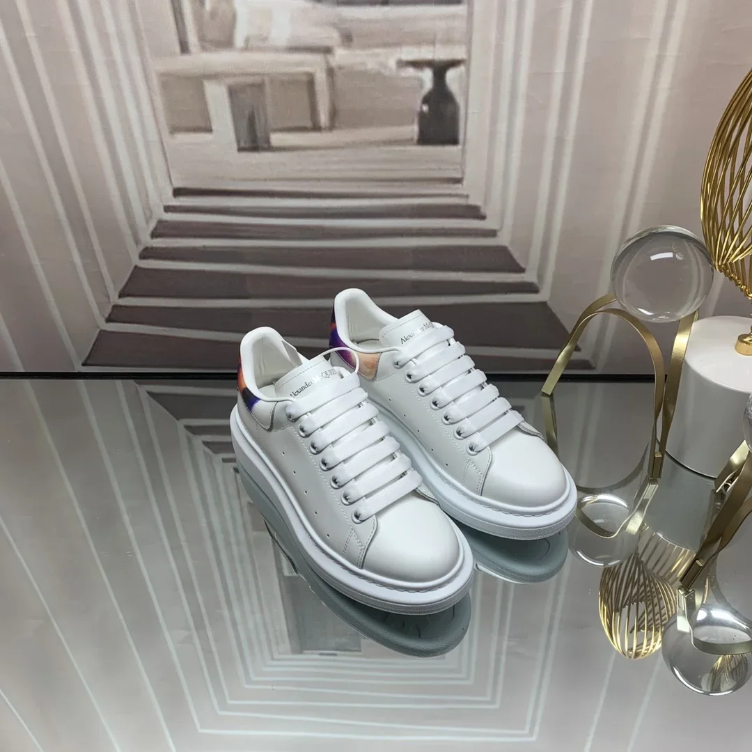 ALEXANDER MCQUEEN Sneakers Leather White-Multicolor EUWomen 34-41 _ Men 38-46 B60202609111936 - Image 8