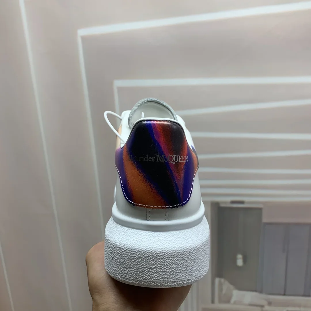 ALEXANDER MCQUEEN Sneakers Leather White-Multicolor EUWomen 34-41 _ Men 38-46 B60202609111936 - Image 9