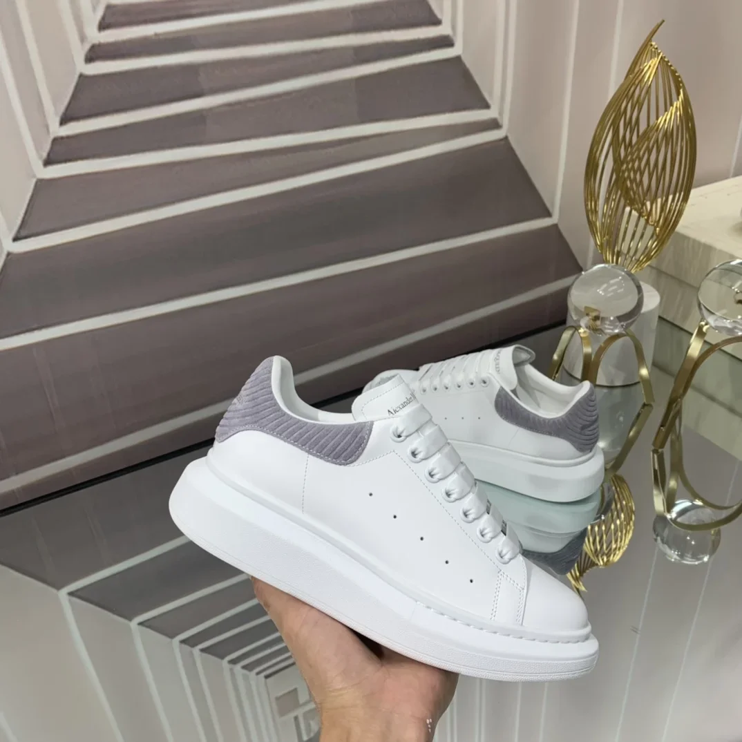 ALEXANDER MCQUEEN Sneakers Silk Leather White-Grey EU34-46 B60202609111947 - Image 2