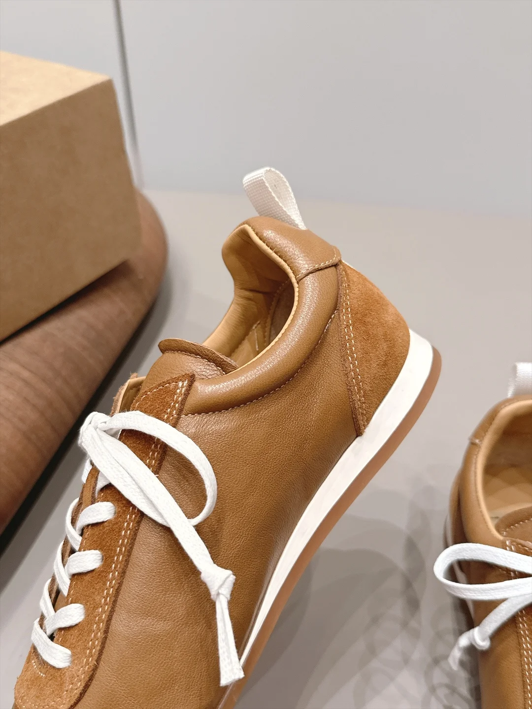 ALEXANDER WANG Flats Suede Leather Brown-White EU35-39 B90202609111543 - Image 6