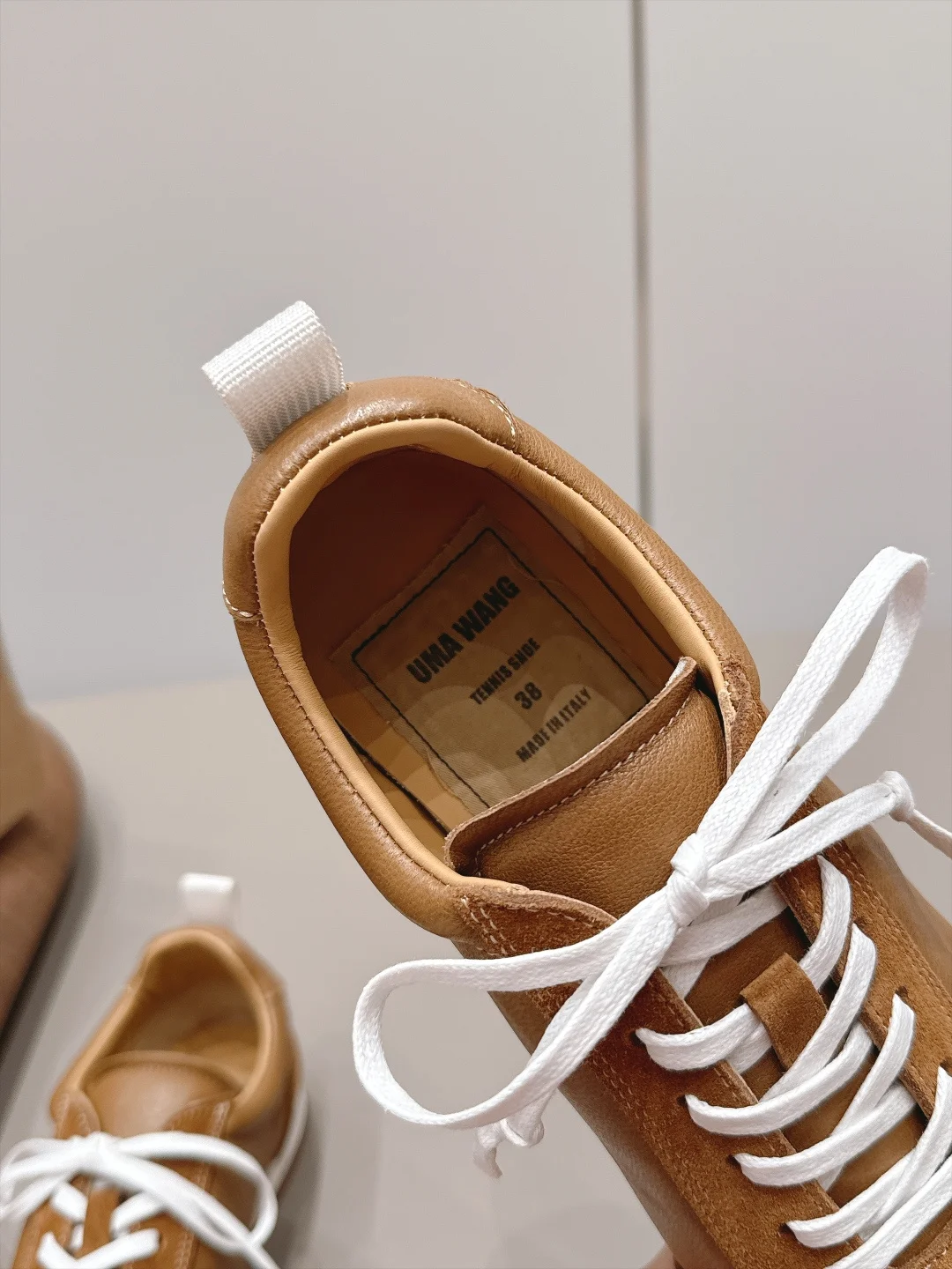 ALEXANDER WANG Flats Suede Leather Brown-White EU35-39 B90202609111543 - Image 7