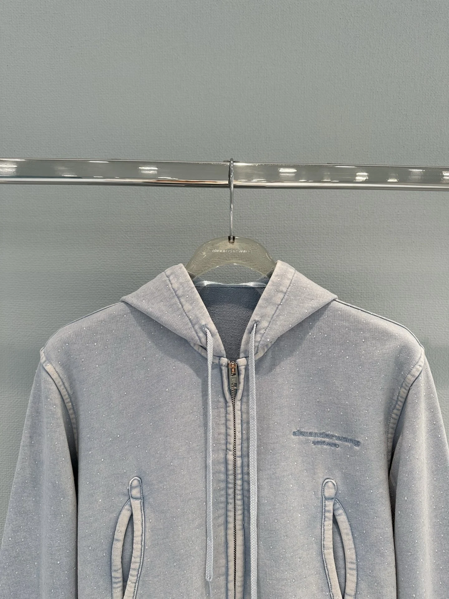 ALEXANDER WANG Jackets Cotton Blue-Gray S-M-L C20202609063116 - Image 5