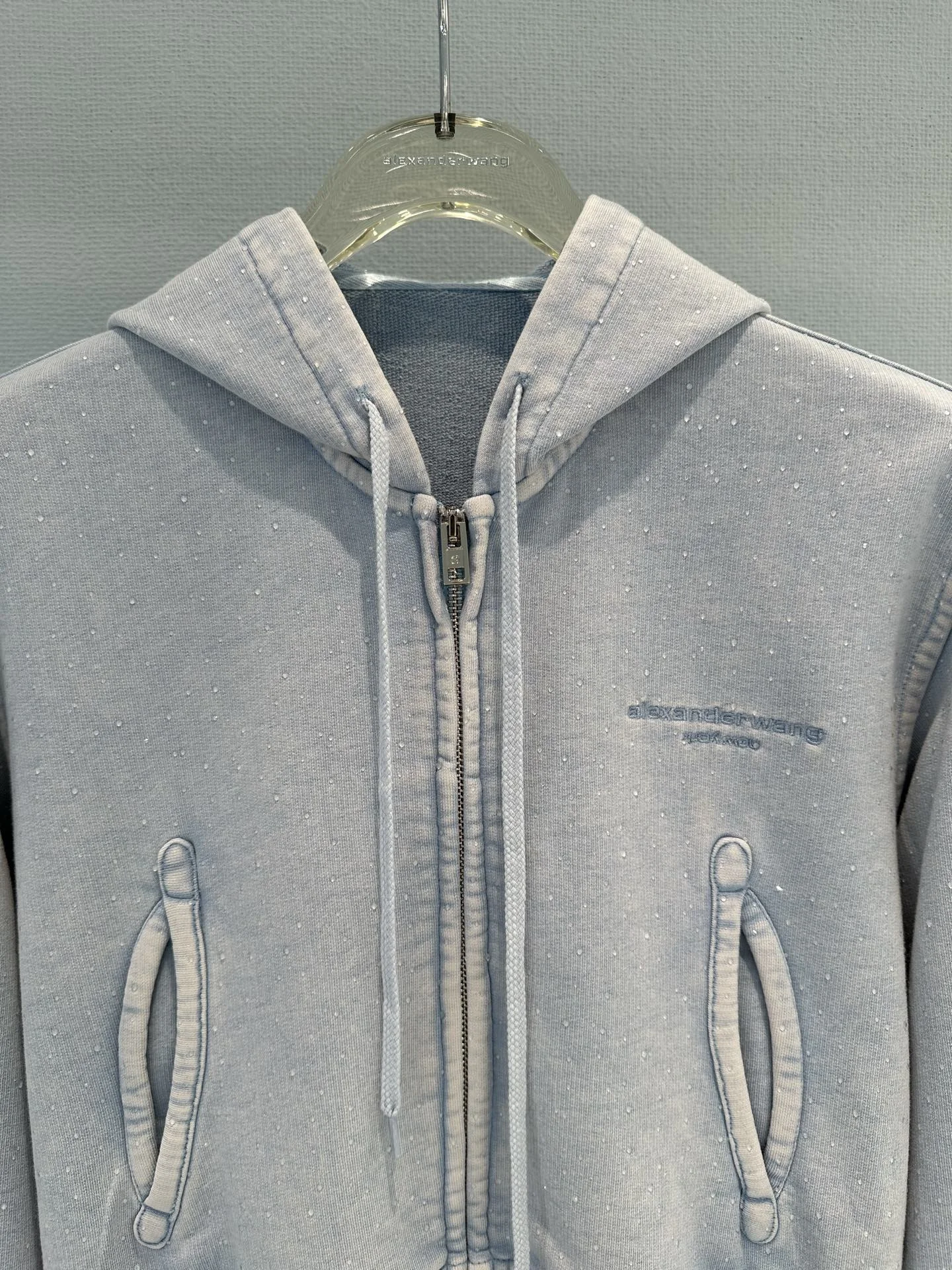 ALEXANDER WANG Jackets Cotton Blue-Gray S-M-L C20202609063116 - Image 8