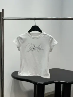ALEXANDER WANG T-shirts White-Silver S-L A70202609061718