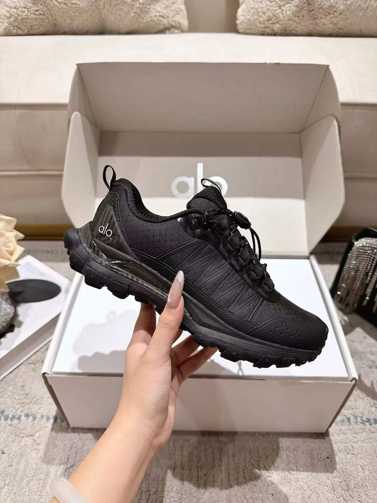 ALO Sneakers Mesh Foam Black EU35-40 B70202609111856 - Image 3