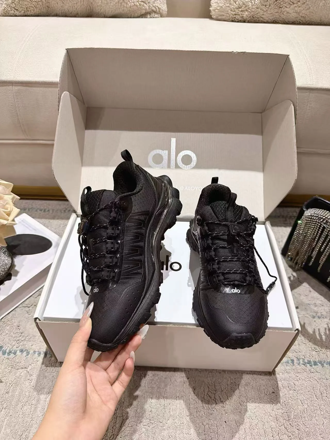 ALO Sneakers Mesh Foam Black EU35-40 B70202609111856 - Image 4