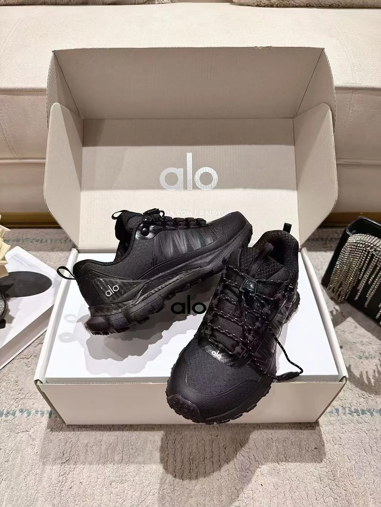 ALO Sneakers Mesh Foam Black EU35-40 B70202609111856 - Image 5