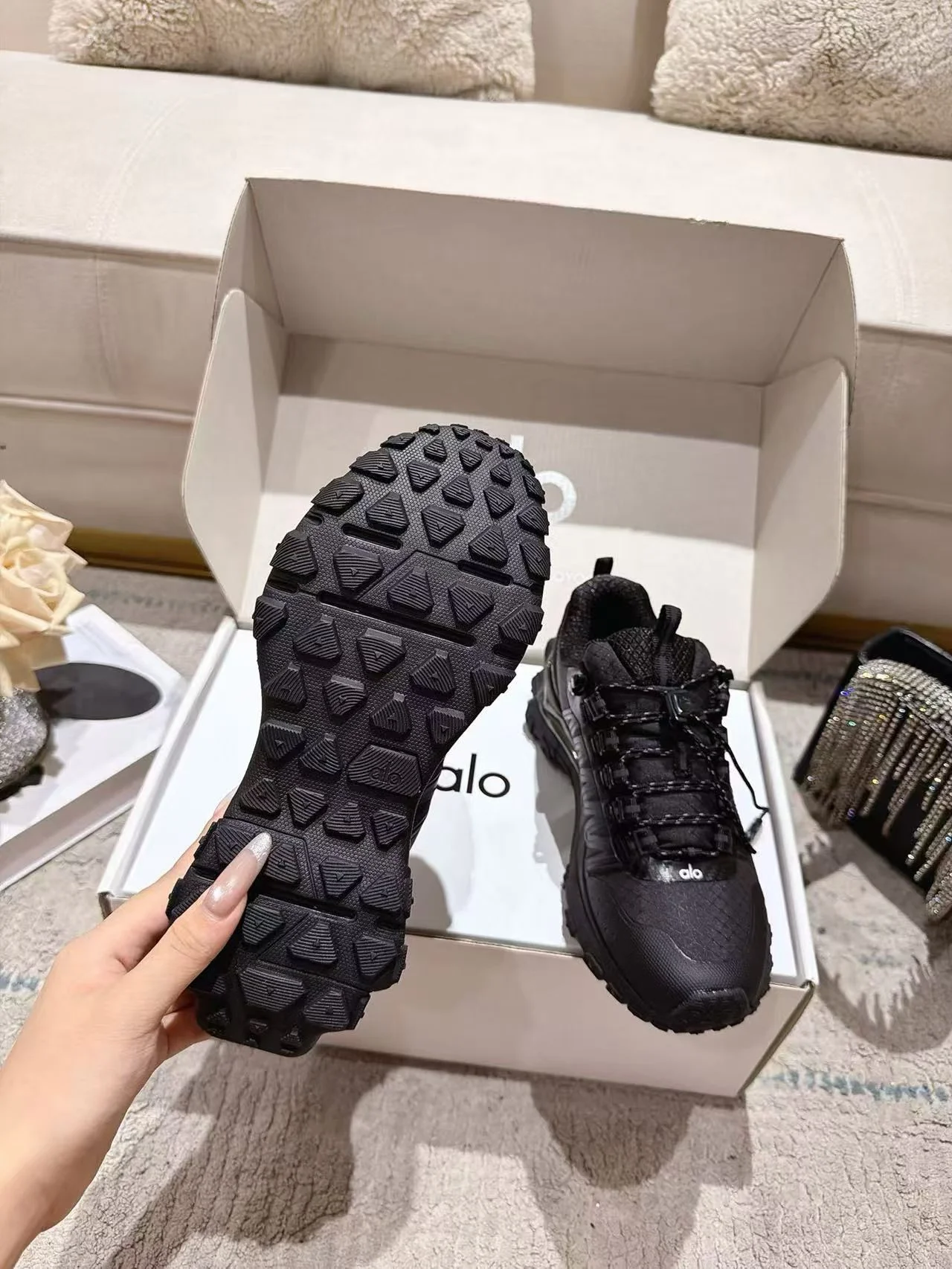 ALO Sneakers Mesh Foam Black EU35-40 B70202609111856 - Image 6