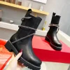 AMI Boots Calf Leather Black-Silver EU35-41 C50202609110318