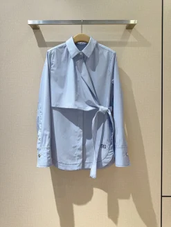 AMI Shirts Cotton Poplin Blue S M L XL B40202609062984