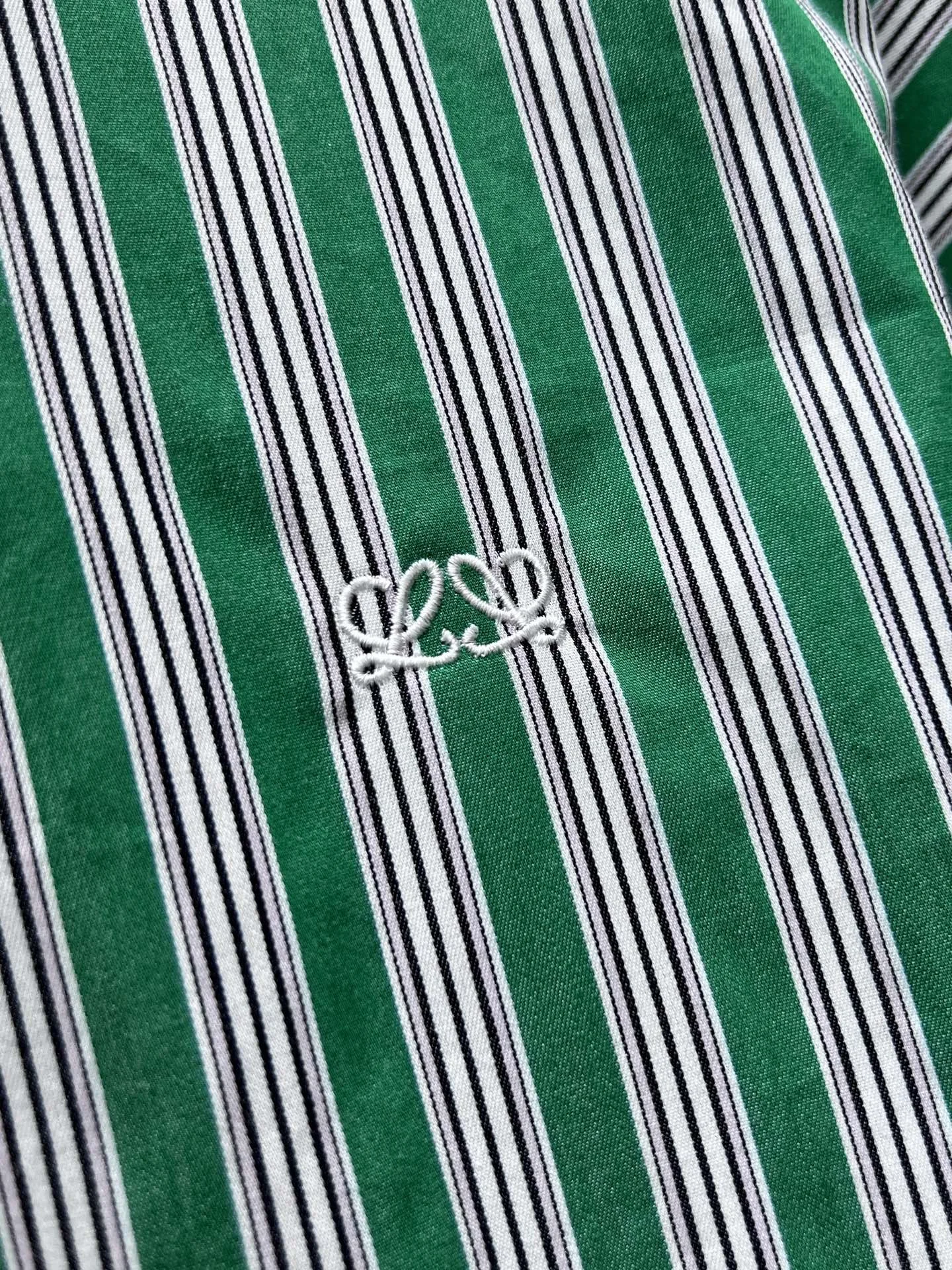AMI Shirts Green-White S-L C05202609062510 - Image 5