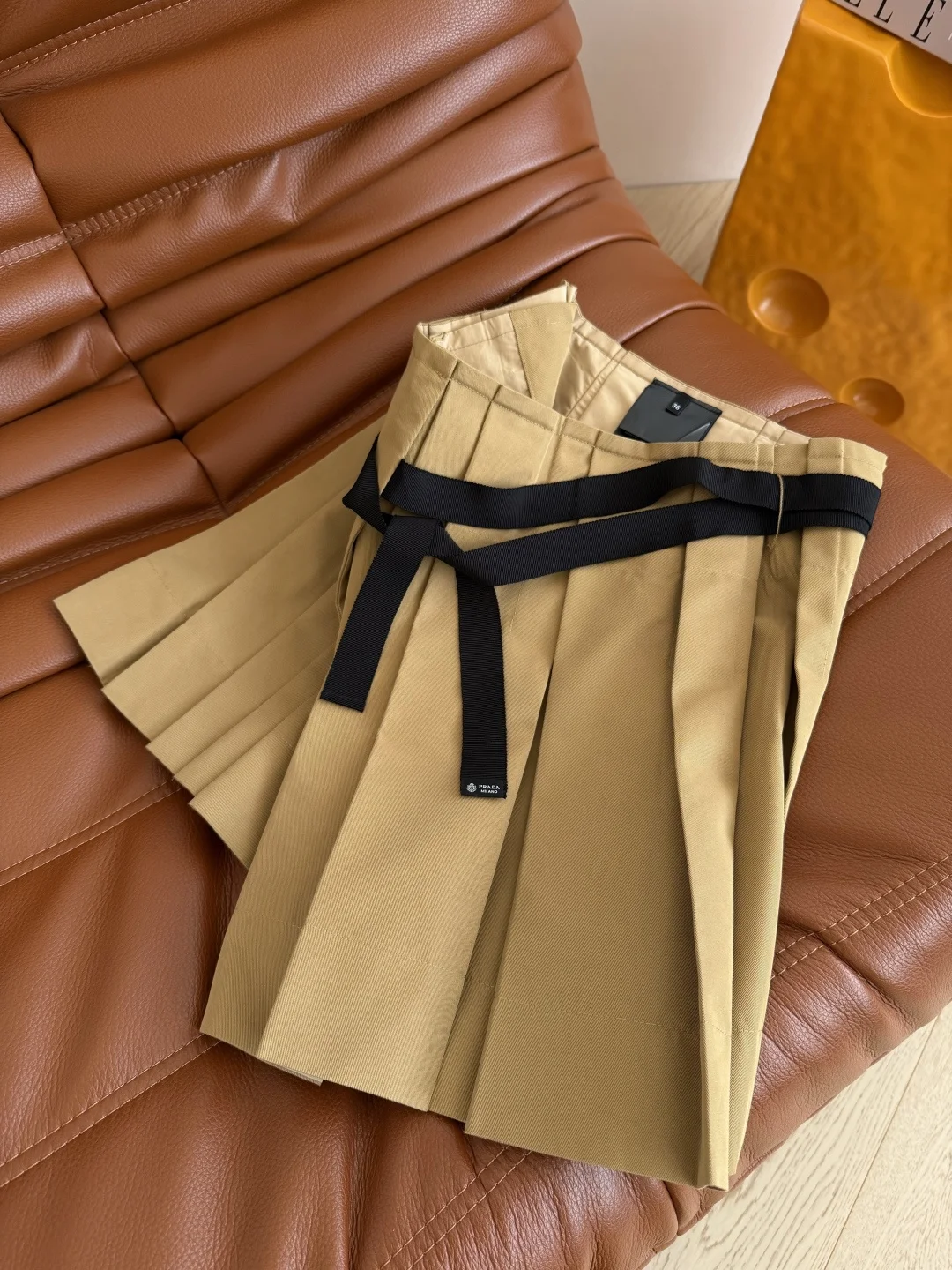AMI Skirts Khaki-Black S-L B75202609061384 - Image 6