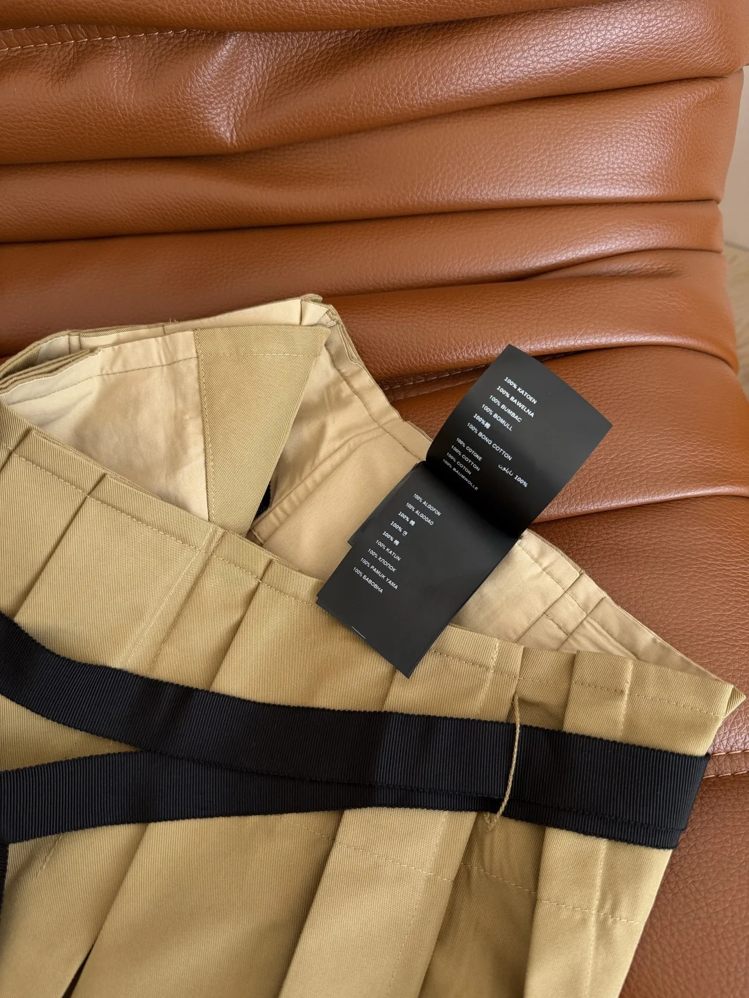 AMI Skirts Khaki-Black S-L B75202609061384 - Image 7