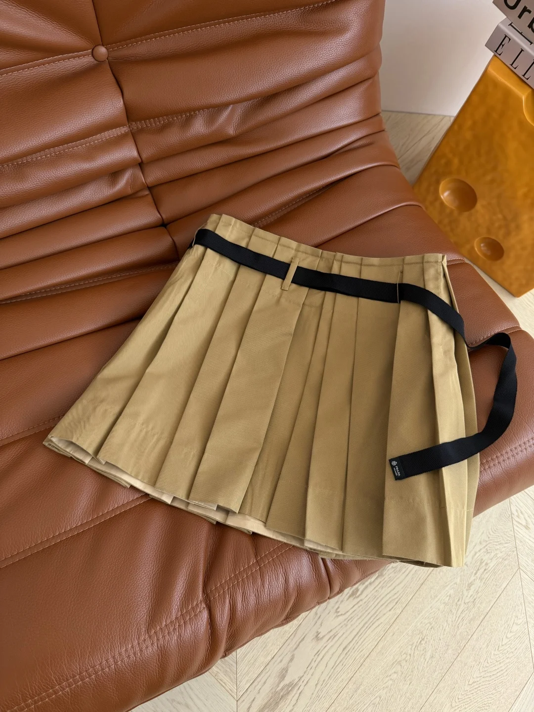 AMI Skirts Khaki-Black S-L B75202609061384 - Image 9