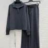 AMI Suits Acetate Wool Cotton Dark Gray S-L D30202609061271