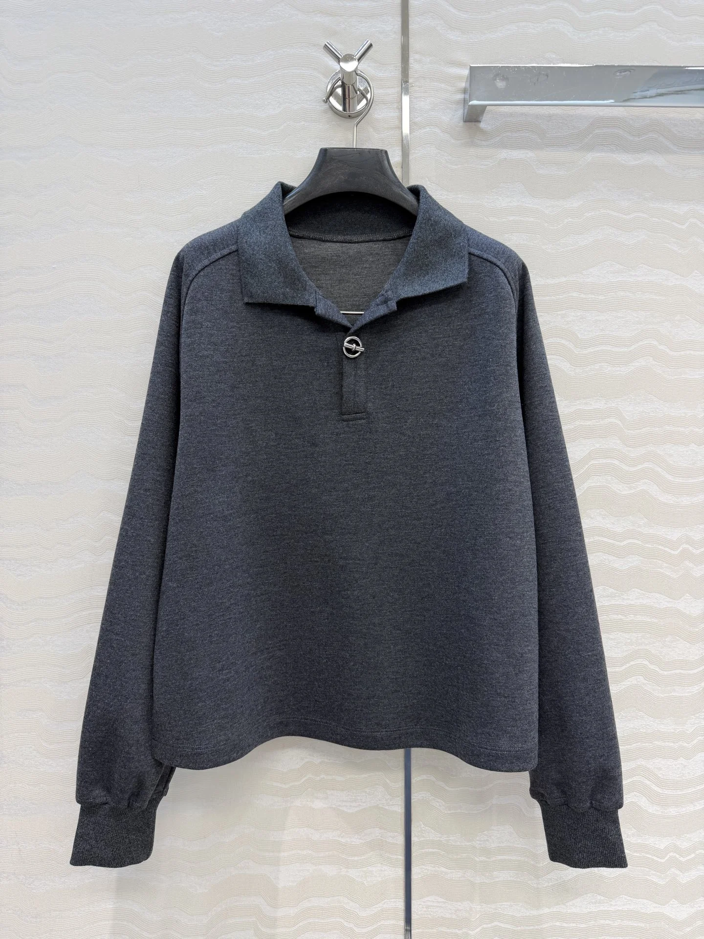 AMI Suits Acetate Wool Cotton Dark Gray S-L D30202609061271 - Image 2