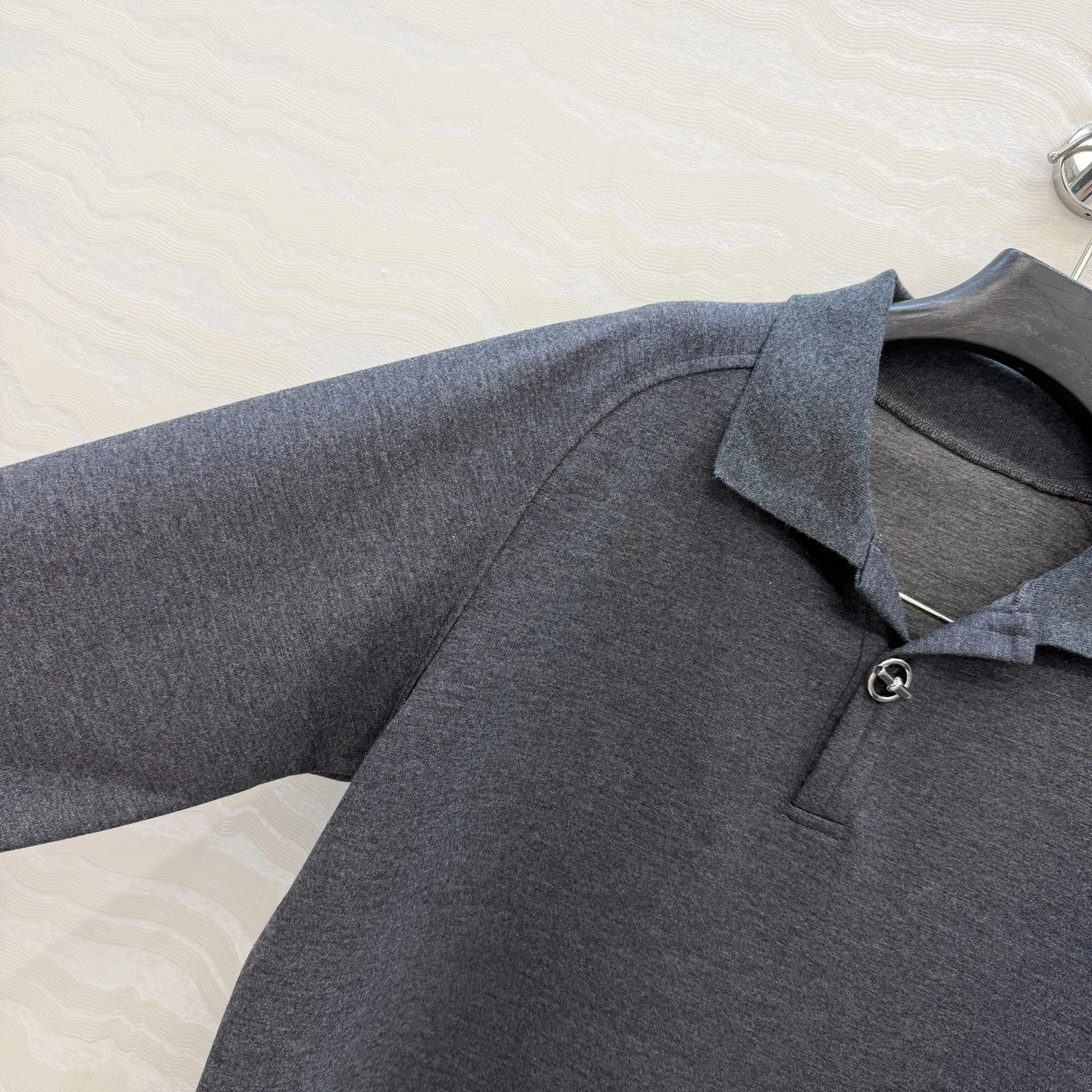 AMI Suits Acetate Wool Cotton Dark Gray S-L D30202609061271 - Image 5
