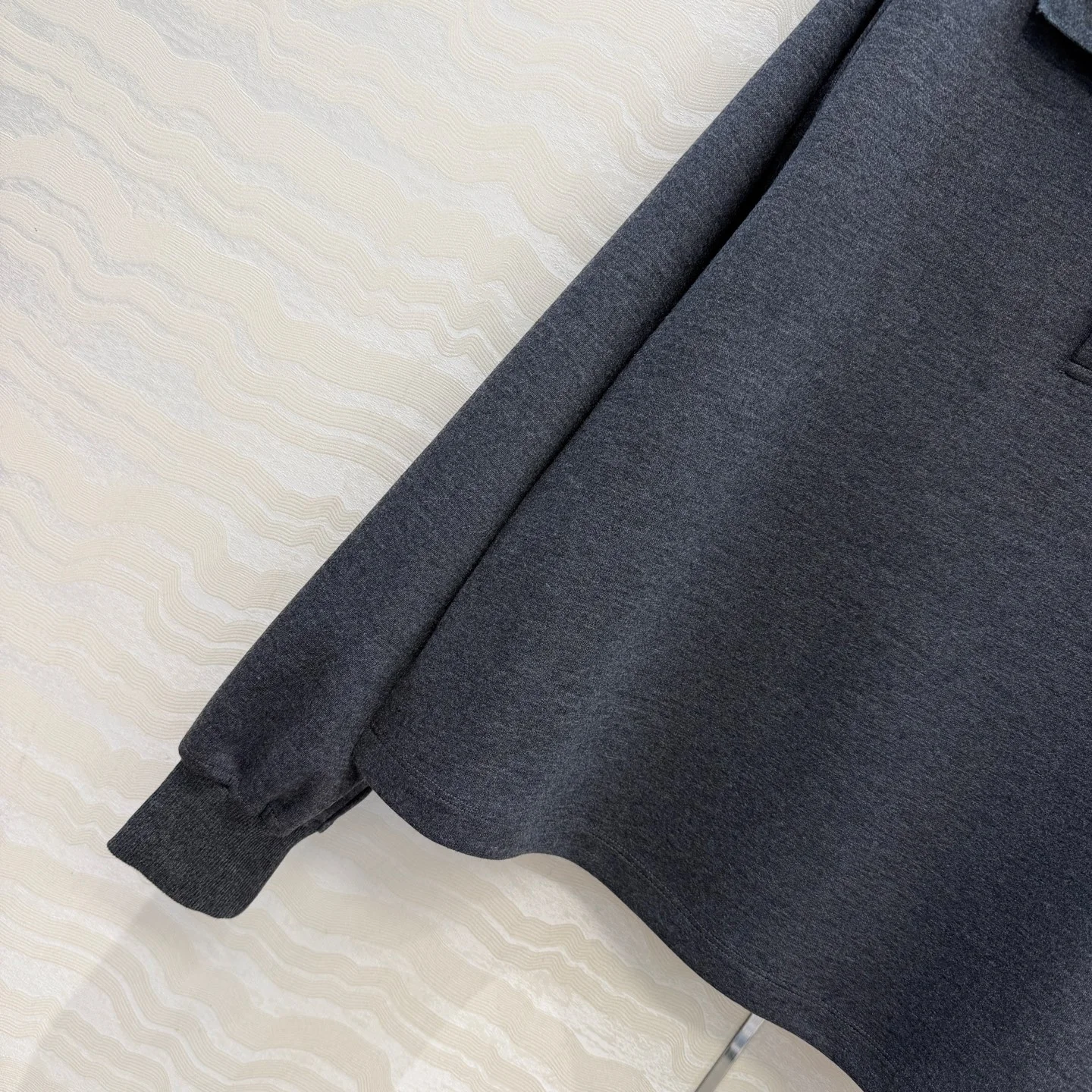 AMI Suits Acetate Wool Cotton Dark Gray S-L D30202609061271 - Image 6