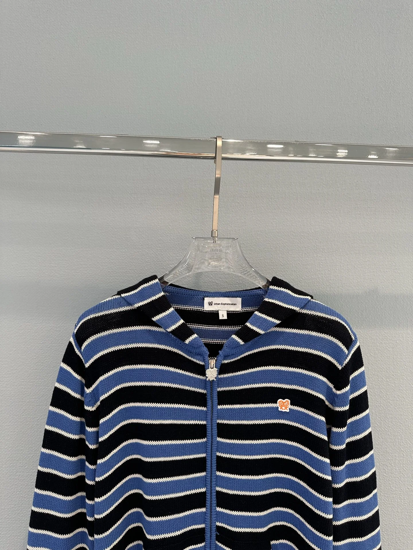 AMI Sweaters Cotton Knit Blue-Black-White S-L B35202609063119 - Image 3
