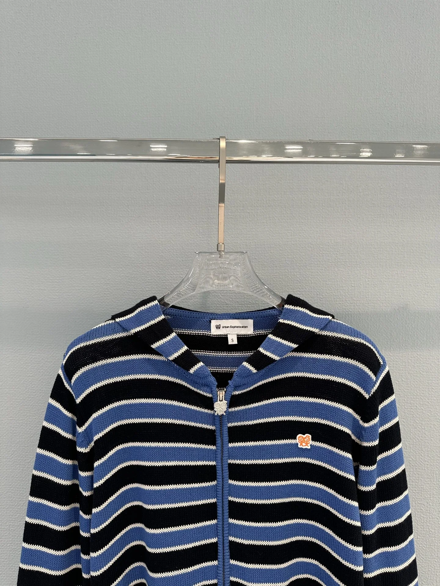 AMI Sweaters Cotton Knit Blue-Black-White S-L B35202609063119 - Image 5